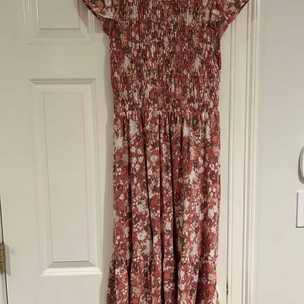 Floral Pink Maxi Dress